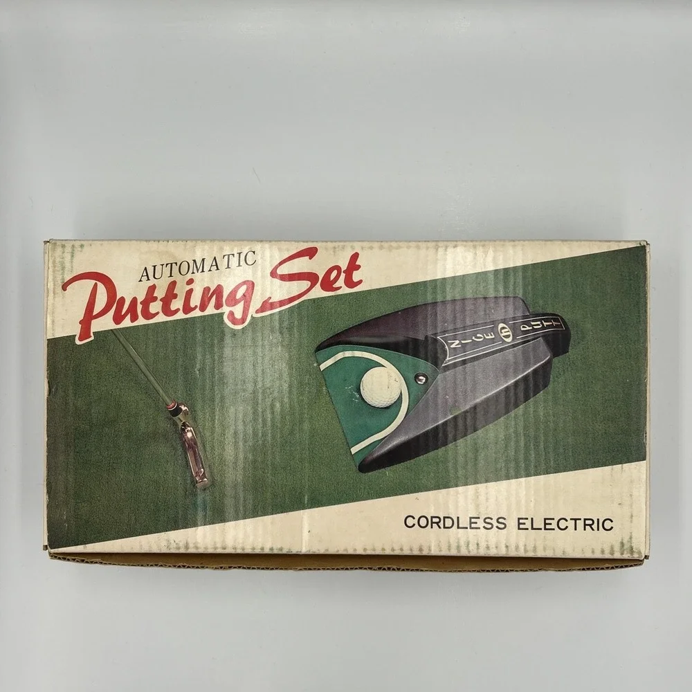 Vintage Automatic Cordless Electric Putting Set Telescopic Putter Japan NIB GOLF